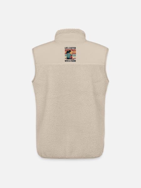 Life is better with a Friend - Unisex Sherpaweste von Stanley/Stella - Beige