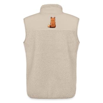 Pommern - Unisex Sherpaweste von Stanley/Stella - Beige - Hinten - AI Model Male 178 light (178cm)