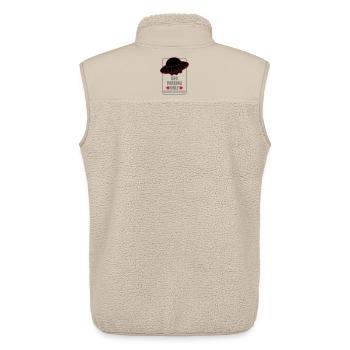 Ufo Parking Only | Colors changeable - Unisex Sherpa Gilet by Stanley/Stella - beige - Back - AI Model Male 178 light (178cm)