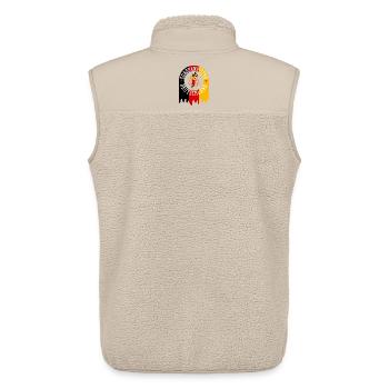Europameister Deutschland - Unisex Sherpaweste von Stanley/Stella - Beige - Hinten - AI Model Male 178 light (178cm)