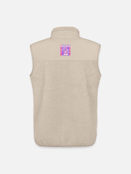 Release Your Worries Float Away - Unisex Sherpa Gilet by Stanley/Stella - beige
