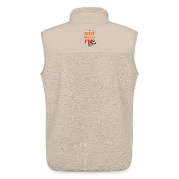 Nicht komisch, ich bin bold Farbverlauf - Unisex Sherpaweste von Stanley/Stella - Beige - Hinten - AI Model Male 178 light (178cm)