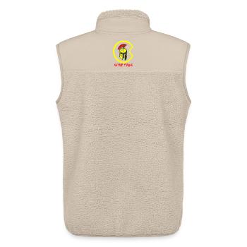 Casque Sparta et Blood 4 - Veste sans manches sherpa unisexe Stanley/Stella - beige - Dos - AI Model Male 178 light (178cm)