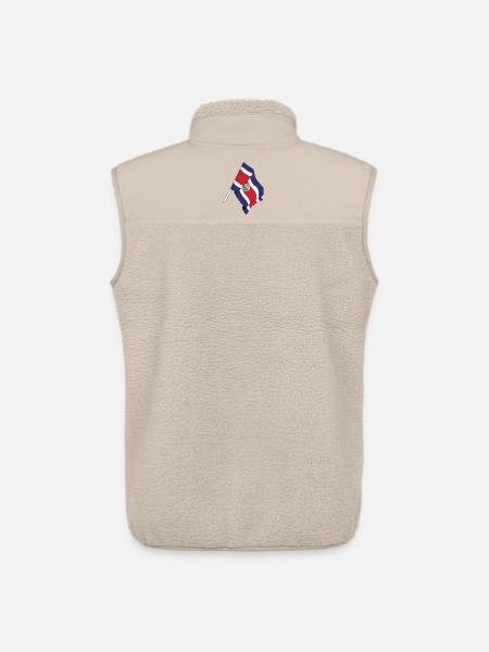 Flag Costa rica - Unisex Sherpa Gilet by Stanley/Stella - beige