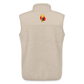 Flag Bern Switzerland - Unisex Sherpa Gilet by Stanley/Stella - beige - Back - AI Model Male 178 light (178cm)
