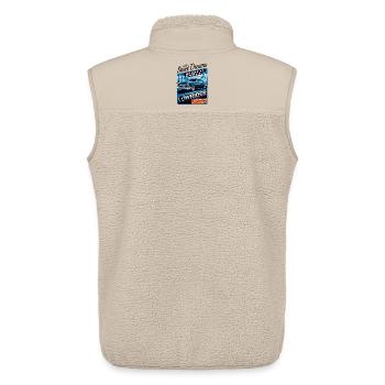 Lowrider Auto - Unisex Sherpa Gilet by Stanley/Stella - beige - Back - AI Model Male 178 light (178cm)