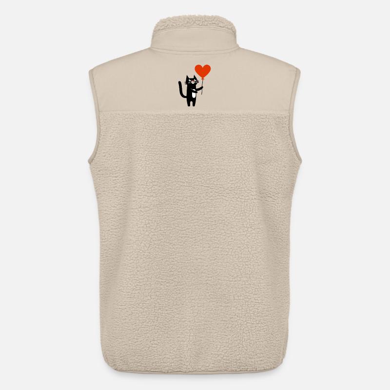 Die Katze und der Luftballon - Unisex Sherpaweste von Stanley/Stella - Beige