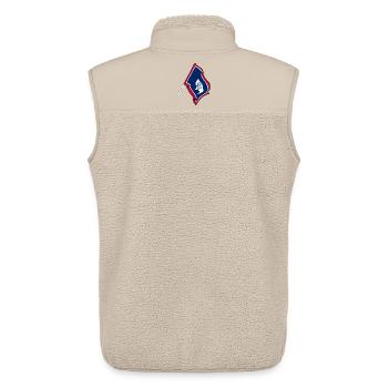 Flag of Wyoming - Unisex Sherpa Gilet by Stanley/Stella - beige - Back - AI Model Male 178 light (178cm)