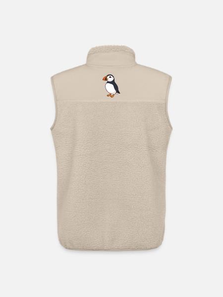 Papageientaucher Puffin - Unisex Sherpa Gilet by Stanley/Stella - beige