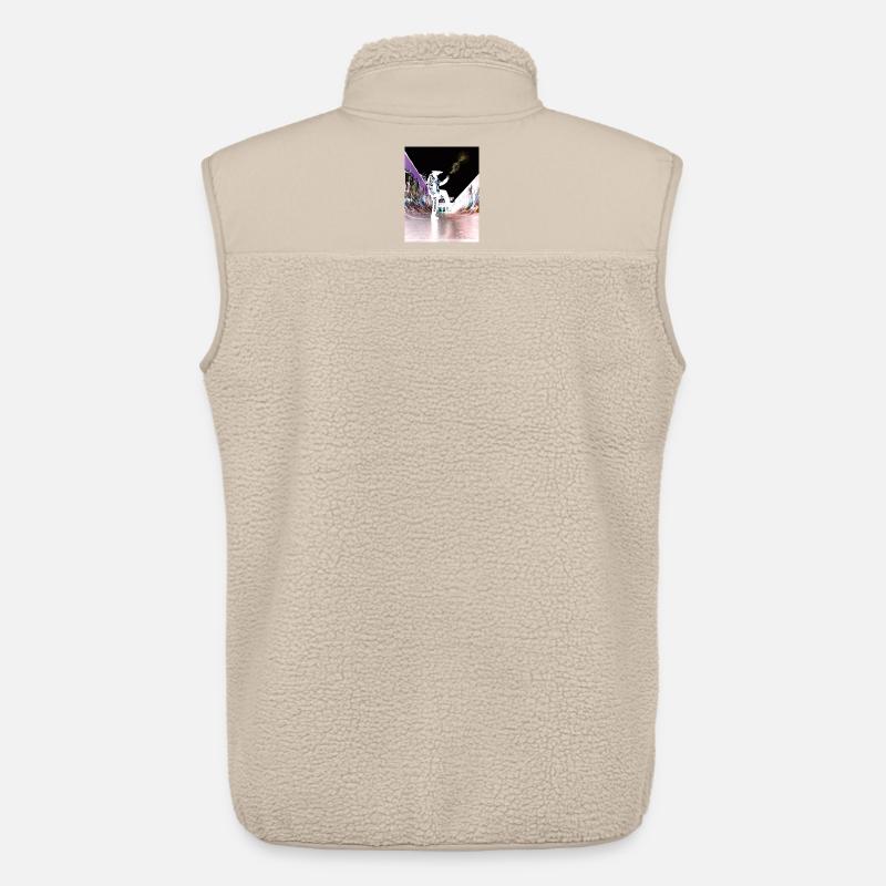 Blessolution « Équilibre » - Veste sans manches sherpa unisexe Stanley/Stella - beige