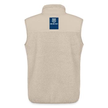 T-Shirt Polizei - Unisex Sherpaweste von Stanley/Stella - Beige - Hinten - AI Model Male 178 light (178cm)