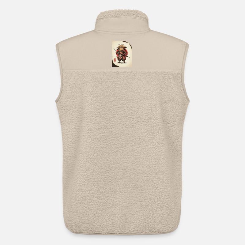 Anthropomorphe Ratten-Samurai in Rüstung - Unisex Sherpaweste von Stanley/Stella - Beige