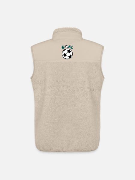 Football with Goal lettering - Unisex Sherpa Gilet by Stanley/Stella - beige