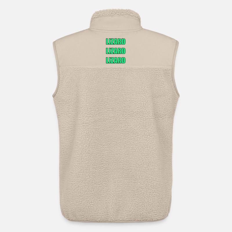 Echsen-Echo - Unisex Sherpaweste von Stanley/Stella - Beige