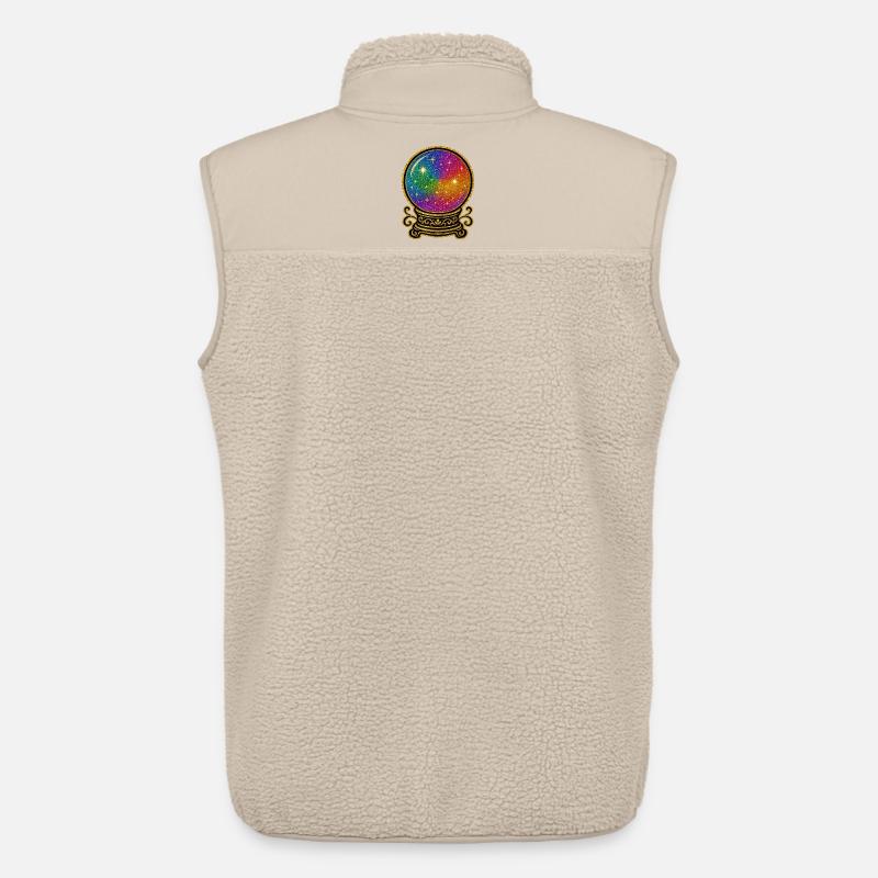 Regenbogen Kristallkugel Glamour | Glaskugel - Unisex Sherpaweste von Stanley/Stella - Beige