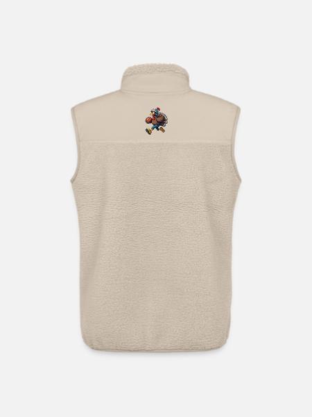 Thanksgiving Football Turkey - Unisex Sherpa Gilet by Stanley/Stella - beige