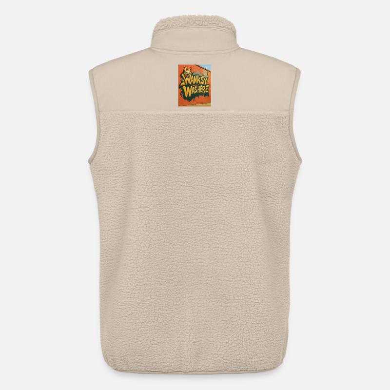 Wanksy Was Here Graffiti - Unisex Sherpaweste von Stanley/Stella - Beige