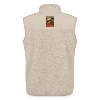 Inspired by Sins, Skull in the Desert - Unisex Sherpa Gilet by Stanley/Stella - beige - Back - AI Model Male 178 light (178cm)