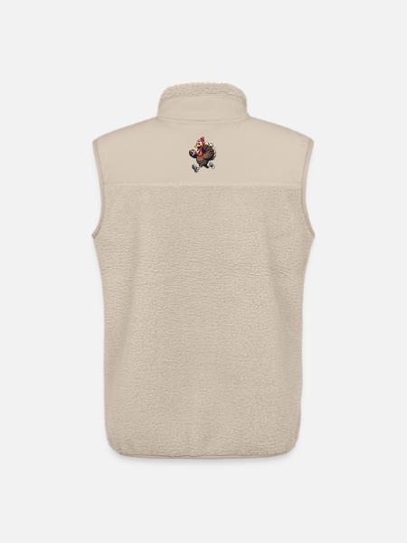 Thanksgiving Football Turkey - Unisex Sherpa Gilet by Stanley/Stella - beige