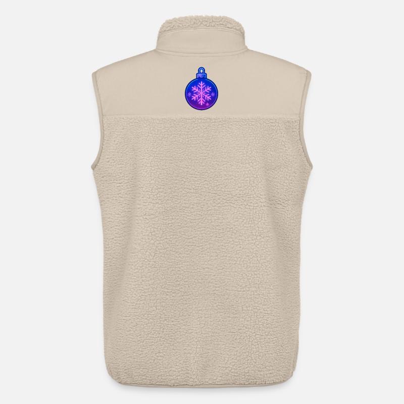 Weihnachtskugel Ornament - Unisex Sherpaweste von Stanley/Stella - Beige