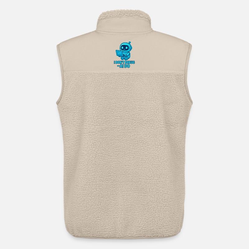 AI Debug: AI takes over debugging - Unisex Sherpa Gilet by Stanley/Stella - beige