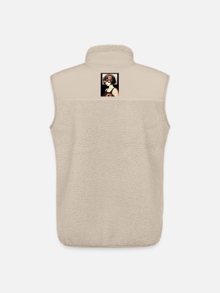 Retro Blossom Sunglasses Style - Unisex Sherpa Gilet by Stanley/Stella - beige