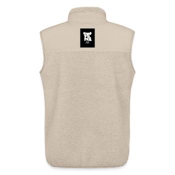 Aucune instruction de filtre - Veste sans manches sherpa unisexe Stanley/Stella - beige - Dos - AI Model Male 178 light (178cm)