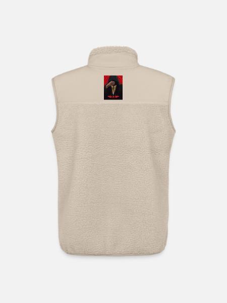 Mann in Kapuze mit Pendel - Unisex Sherpaweste von Stanley/Stella - Beige