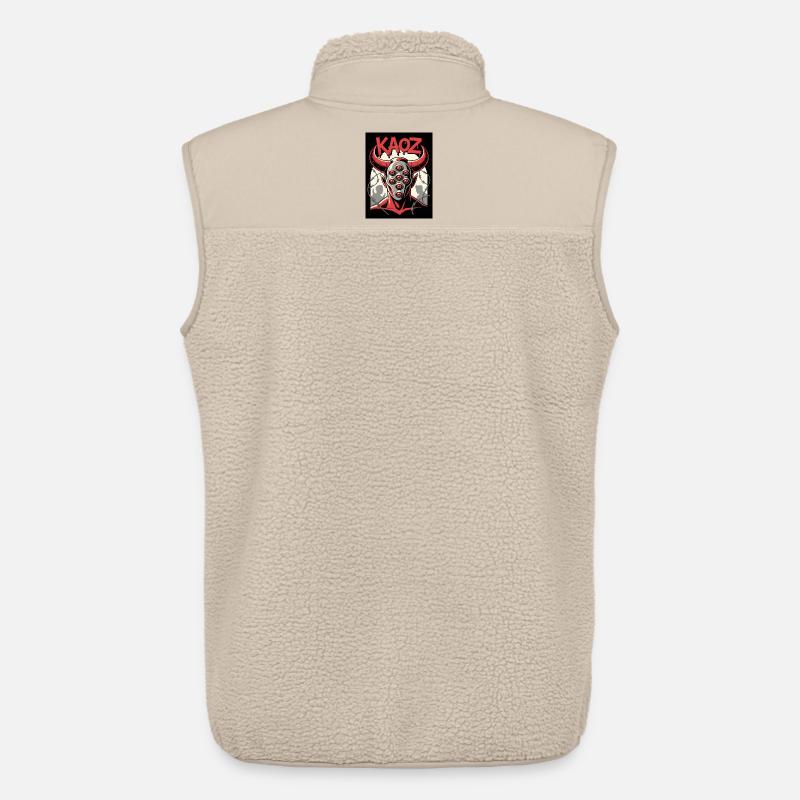 KAOZ Dämon mit Augen - Unisex Sherpaweste von Stanley/Stella - Beige