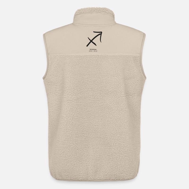 Schütze Bogen Pfeil Symbol Sternzeichen - Unisex Sherpaweste von Stanley/Stella - Beige