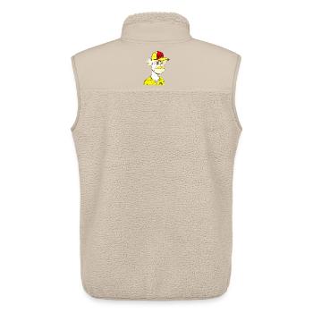 Ape Straßenrebell Cap - Unisex Sherpaweste von Stanley/Stella - Beige - Hinten - AI Model Male 178 light (178cm)