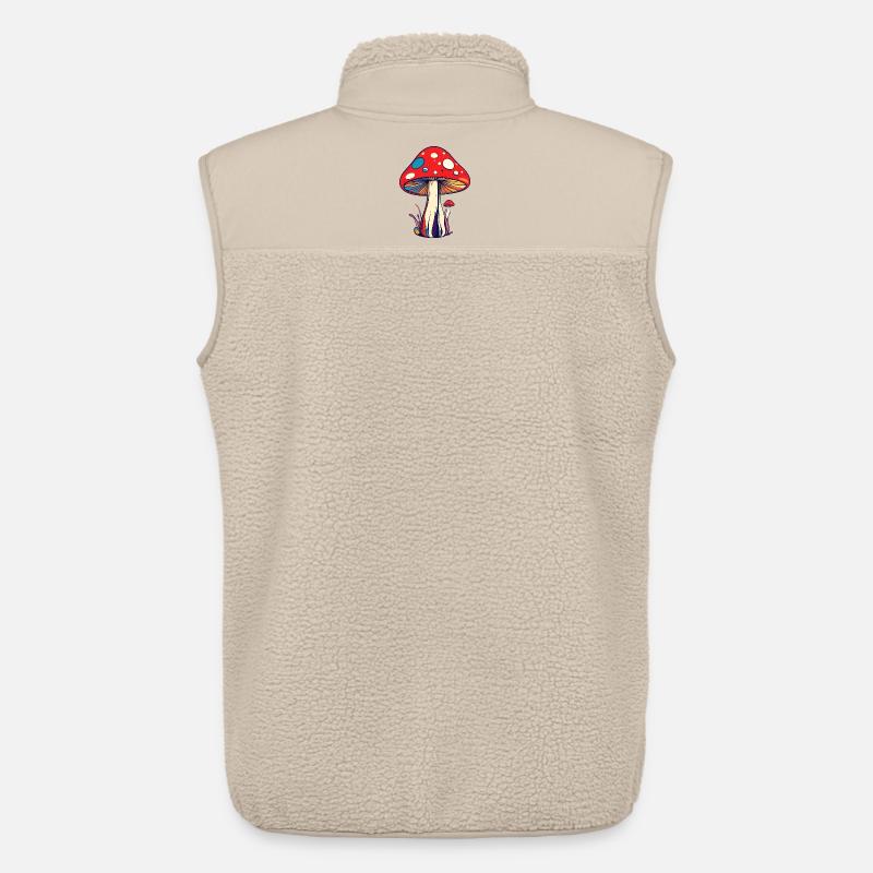 Bunter Fliegen Pilz psychedelisch Muster Pilze - Unisex Sherpaweste von Stanley/Stella - Beige
