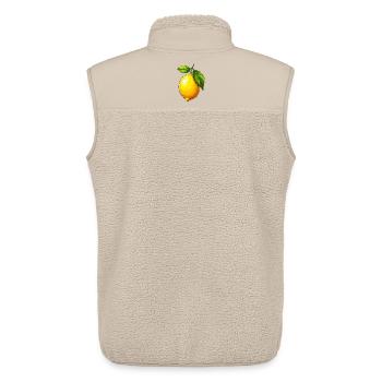 lemon - Unisex Sherpa Gilet by Stanley/Stella - beige - Back - AI Model Male 178 light (178cm)