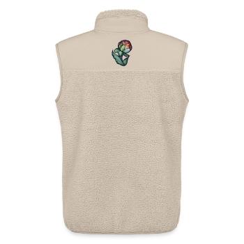 Aquarell Pfingstrosenblüte - Unisex Sherpaweste von Stanley/Stella - Beige - Hinten - AI Model Male 178 light (178cm)