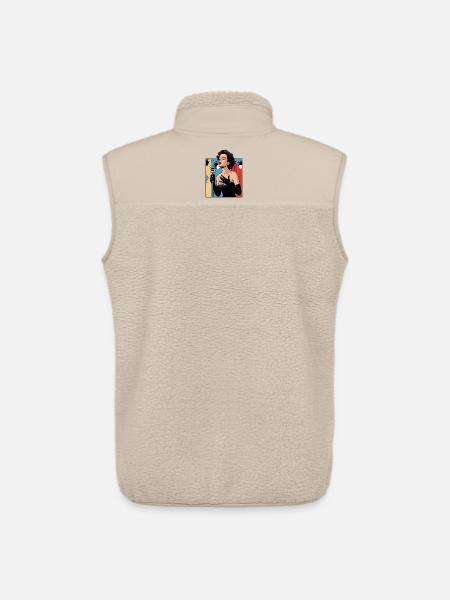 Glamouröse Bühnenstimme - Unisex Sherpaweste von Stanley/Stella - Beige