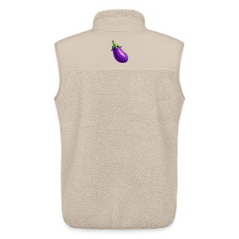 aubergine - Veste sans manches sherpa unisexe Stanley/Stella - beige - Dos - AI Model Male 178 light (178cm)
