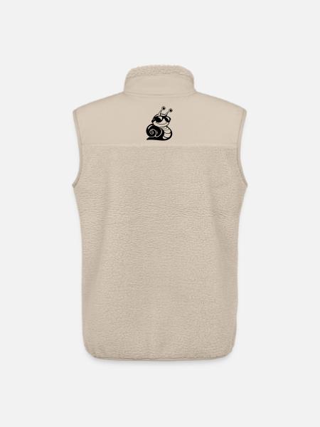 Cool snail with sunglasses - Unisex Sherpa Gilet by Stanley/Stella - beige