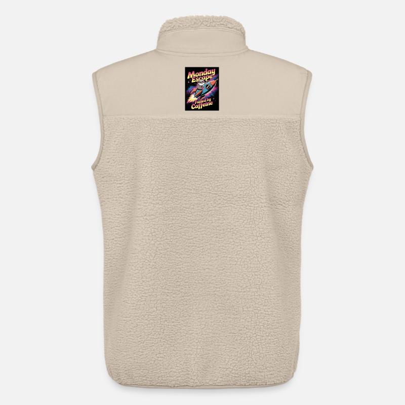 Lundi : Paresseux d’évasion dans Rocket - Veste sans manches sherpa unisexe Stanley/Stella - beige