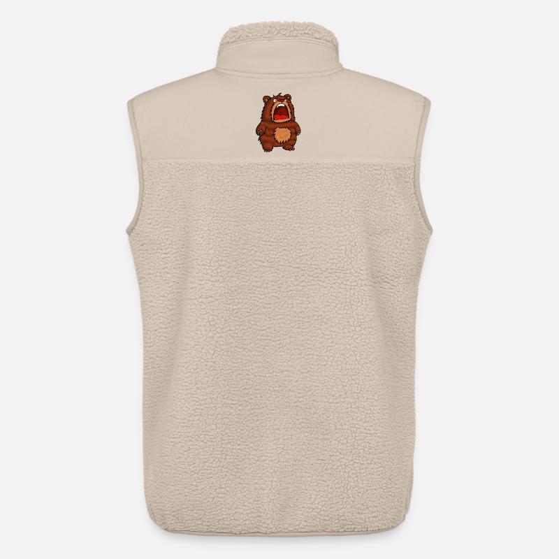 Hangry Bear - Unisex Sherpaweste von Stanley/Stella - Beige