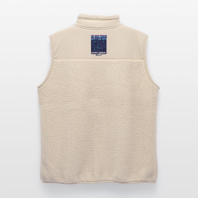 My Code Works Don't Ask Why – Funny Programming Unisex Sherpa Gilet by Stanley/Stella