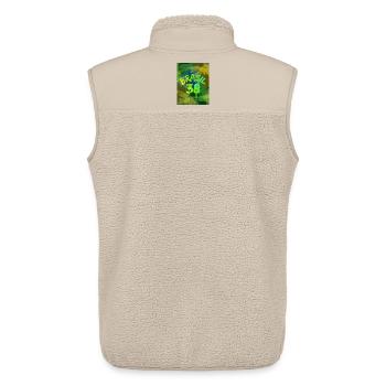 Brasil 38 Neon Brush - Unisex Sherpa Gilet by Stanley/Stella - beige - Back - AI Model Male 178 light (178cm)