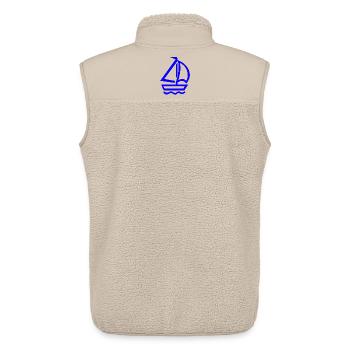 Sail - Unisex Sherpa Gilet by Stanley/Stella - beige - Back - AI Model Male 178 light (178cm)