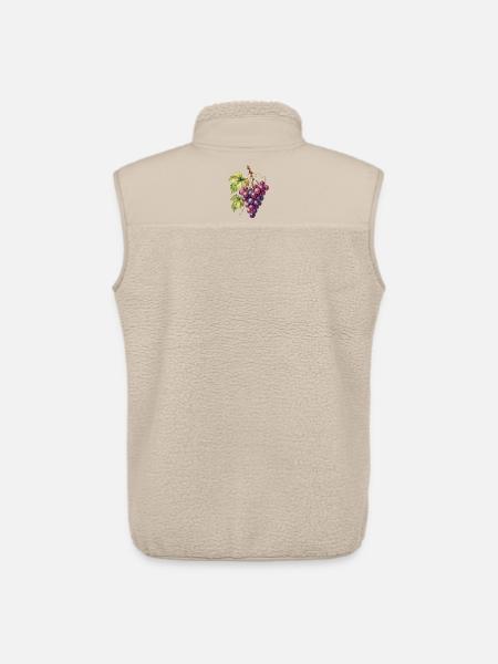 Aquarellweintrauben Cluster - Unisex Sherpaweste von Stanley/Stella - Beige