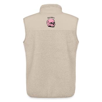 Pink Skull Halloween Totenkopf Gothic Geschenk - Unisex Sherpaweste von Stanley/Stella - Beige - Hinten - AI Model Male 178 light (178cm)