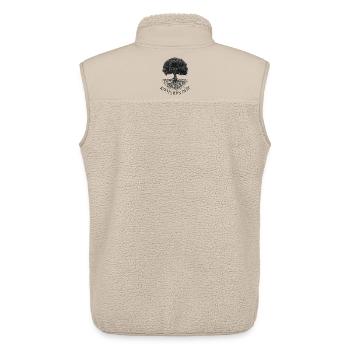 Roots Run Deep – Baum mit Wurzeln - Unisex Sherpaweste von Stanley/Stella - Beige - Hinten - AI Model Male 178 light (178cm)