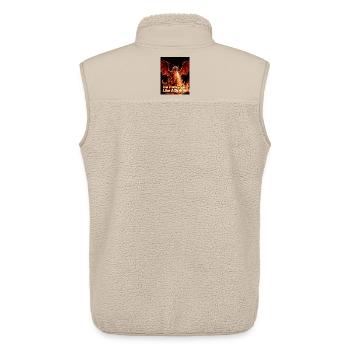 Stark Wie Ein Drache Feuersturm - Unisex Sherpaweste von Stanley/Stella - Beige - Hinten - AI Model Male 178 light (178cm)