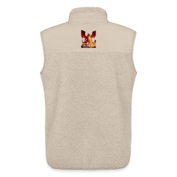 Sei Mächtig Wie Ein Drache - Unisex Sherpaweste von Stanley/Stella - Beige - Hinten - AI Model Male 178 light (178cm)