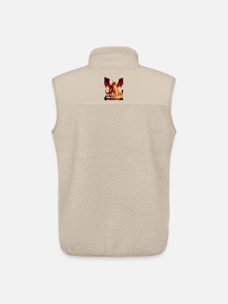 Be as powerful as a dragon - Unisex Sherpa Gilet by Stanley/Stella - beige