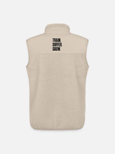  Train Suffer Grow Grunge Motto - Black - Unisex Sherpaweste von Stanley/Stella - Beige