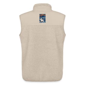 Champoluc – La Vita in Alta Quota - Unisex Sherpa Gilet by Stanley/Stella - beige - Back - AI Model Male 178 light (178cm)